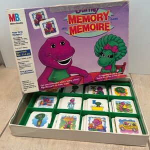 Barney memory game 1993 complete set